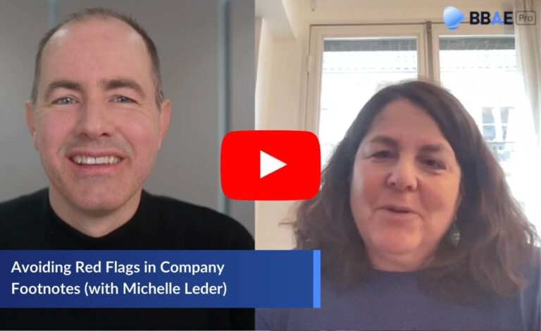 Image representing blog post Avoiding Red Flags in Company Footnotes (with Michelle Leder)