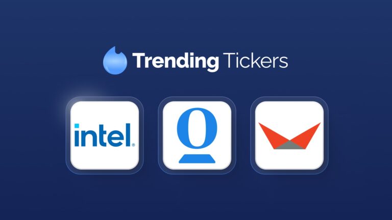 Image representing blog post Trending Tickers: $INTC SoftBank Deal, $OPEN CEO Exit, $VKTX Study Data