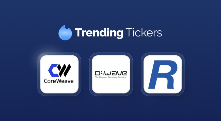 Image representing blog post Trending Tickers: $CRWE Up on Nvidia Bet, $QBTS Launches New System, $REGN Acquires 23andMe
