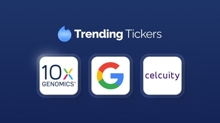 Image representing blog post Trending Tickers: $TXG–Anthropic Partnership, $GOOG’s Quantum Leap, $CELC’s Phase 3 Rally